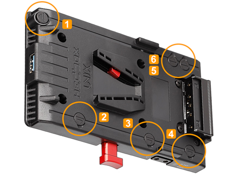 HEDBOX UNIX-FX9 V-Mount Adapter Power Plate