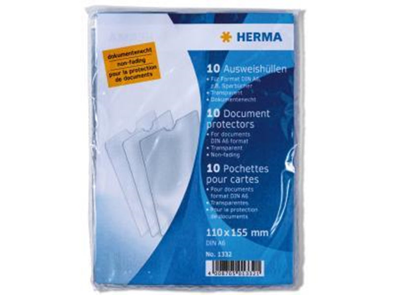 HERMA 1x10 ID Card Sleeves