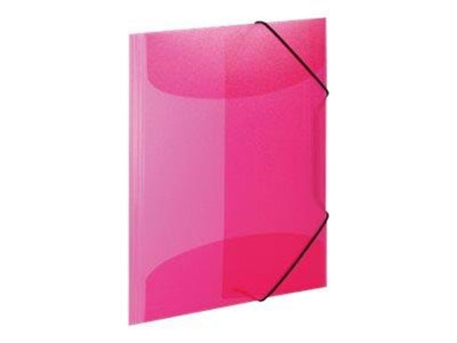 HERMA 3-flap folder - for A3 - translucent pink