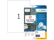 HERMA Ablösbare Etiketten A4, 210 x 297 mm, weiß
