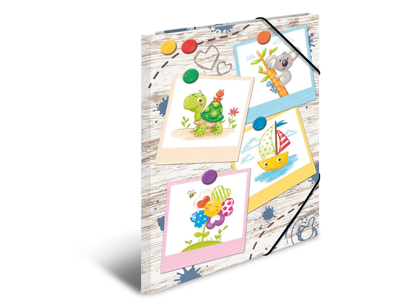 HERMA Elasticated folder A3 Cardboard Sandbox Friends