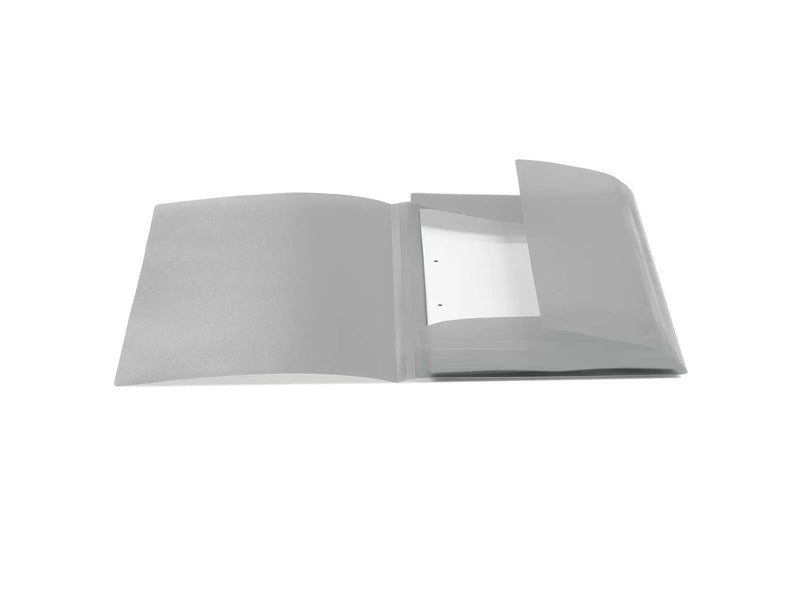 HERMA Elasticated folder A4 PP translucent grey