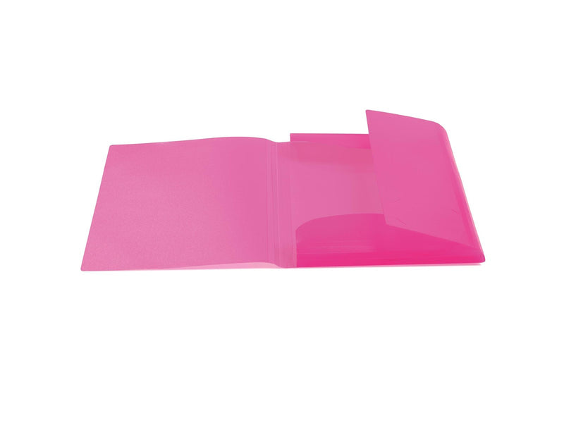 HERMA Elasticated folder A4 PP translucent pink