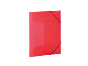 HERMA Elasticated folder A4 PP translucent red