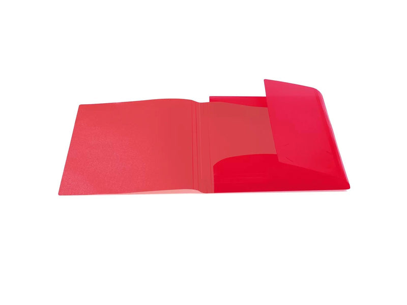 HERMA Elasticated folder A4 PP translucent red