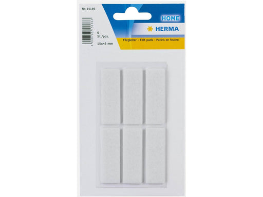 HERMA Protectiv feltpads white 15 x 45 mm