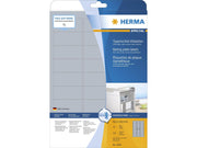 HERMA Rating plate labels silver A4 63.5 x 29.6 mm extremely strong adhesion weatherproof tearproof