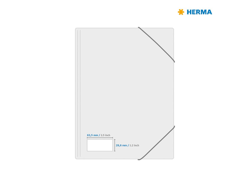 HERMA Rating plate labels silver A4 63.5 x 29.6 mm extremely strong adhesion weatherproof tearproof