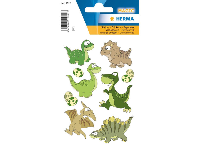 HERMA Stickers dino kids moving eyes