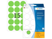 HERMA Vielzwecketiketten/Farbpunkte Ø 32 mm, rund, grün, permanent haftend, zur Handbeschriftung