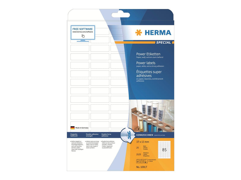 HERMA labels - matte - 2125 label(s) - 37 x 13 mm