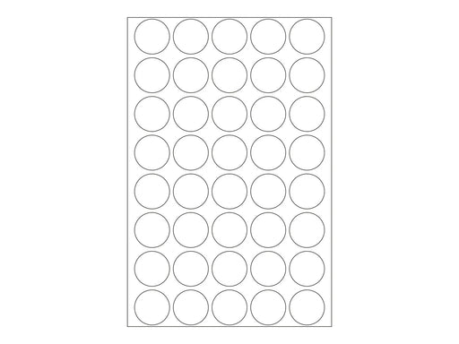 HERMA sealing label - 19 mm diameter - transparent - polyester (pack of 640)