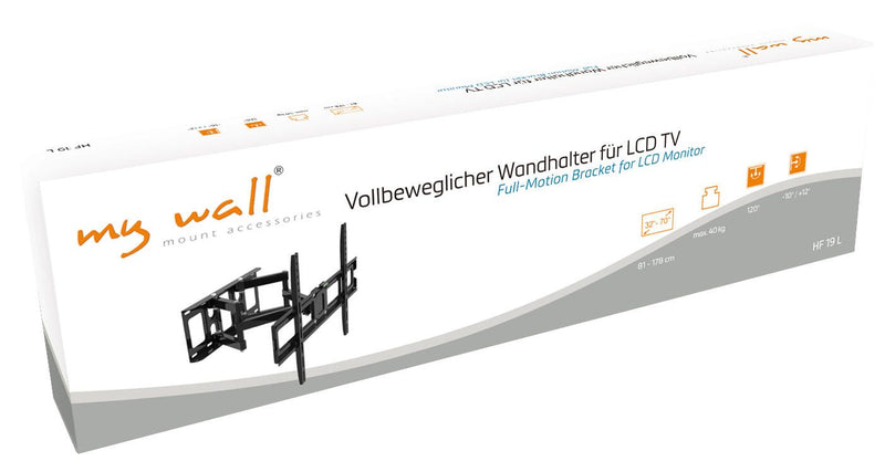 MyWall HF 19 TV-Wandhalterung 81 cm (32') - 178 cm (70') Neigbar+Drehbar max. 40 KG