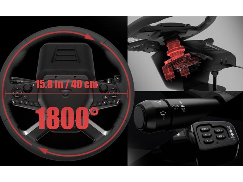 HORI Force Feedback Truck Control System - Wired Sim Racing Komplettset - PC