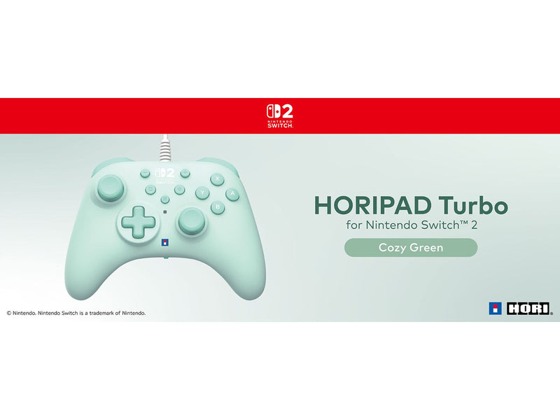 HORI PAD Turbo - Cozy Green - Wired Controller - Nintendo Switch 2
