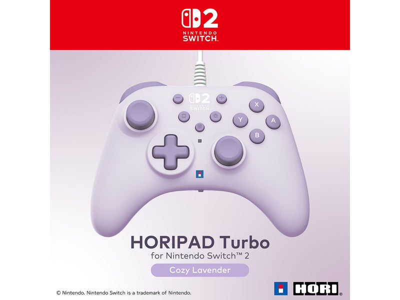 HORI PAD Turbo - Cozy Lavender - Wired Controller - Nintendo Switch 2