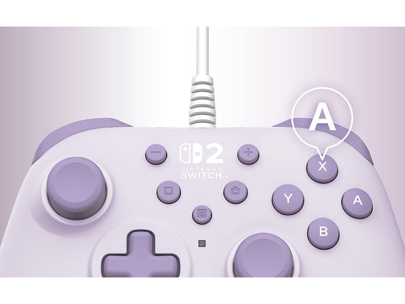 HORI PAD Turbo - Cozy Lavender - Wired Controller - Nintendo Switch 2