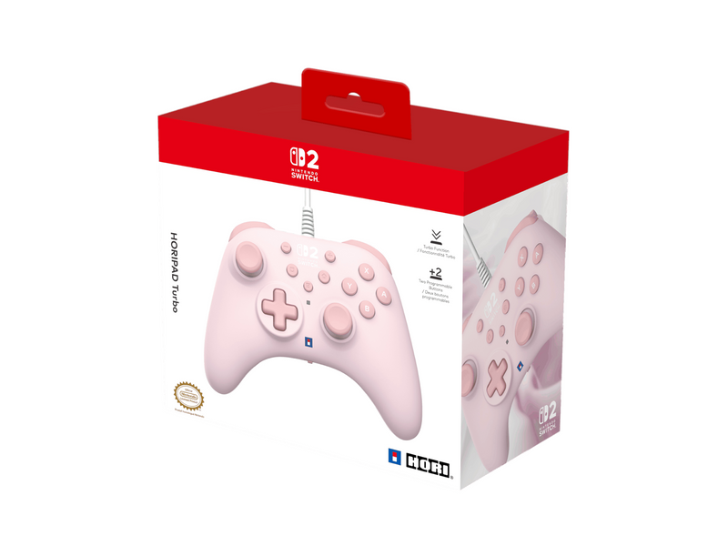 HORI PAD Turbo - Cozy Pink - Wired Controller - Nintendo Switch 2