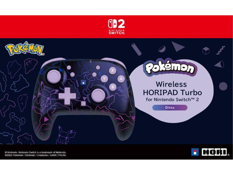 HORI Wireless PAD Turbo (Ditto) - Purple - Wireless Controller - Nintendo Switch 2