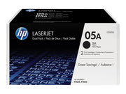 HP 05A / CE505D 2-Pack Black Toner