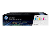 HP 126A / CF341A - 3-Pack Toner (Yellow Magenta Cyan)