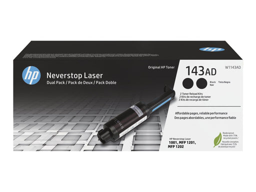 HP 143AD / W1143AD - Black Toner 2-Pack