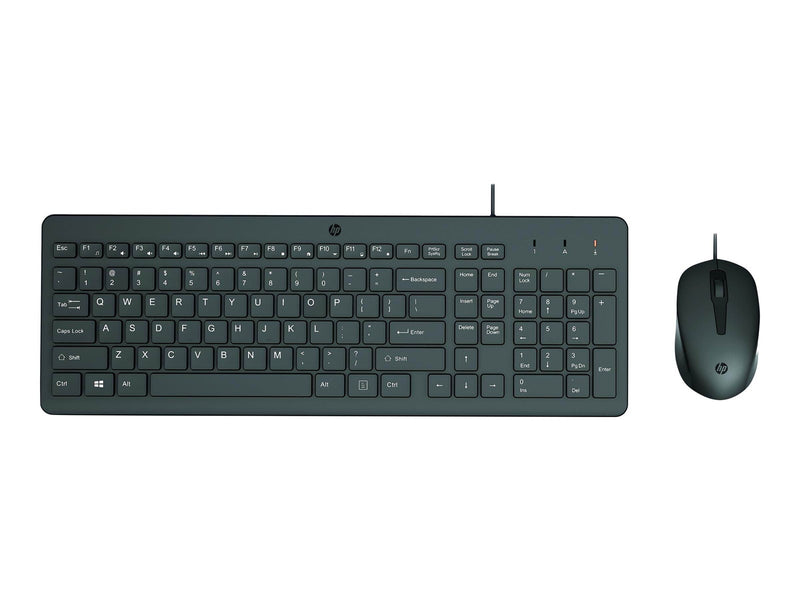 HP 150 - Tastatur & Maus Set - Englisch - Schwarz