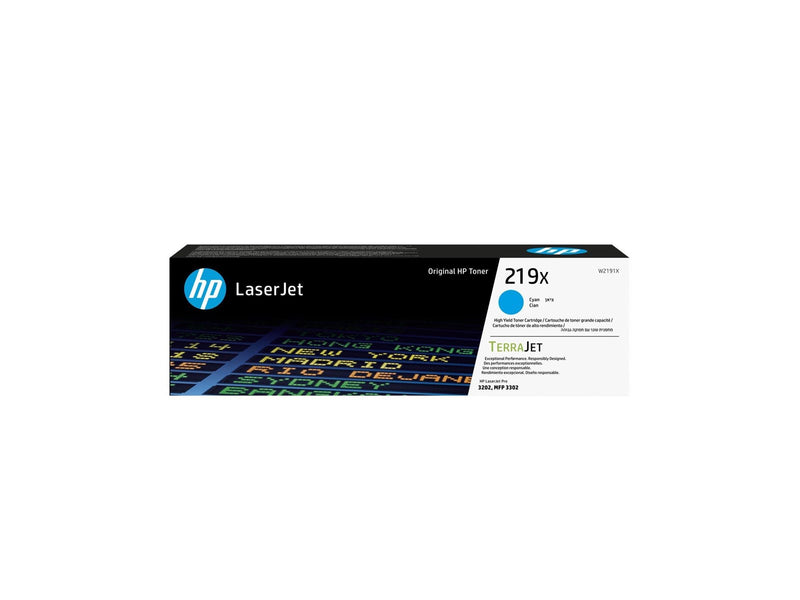 HP 219X / W2191X High Capacity Cyan Toner