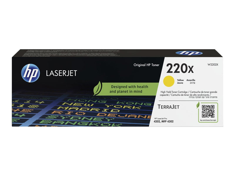 HP 220X / W2202X - High Yield - Yellow Toner