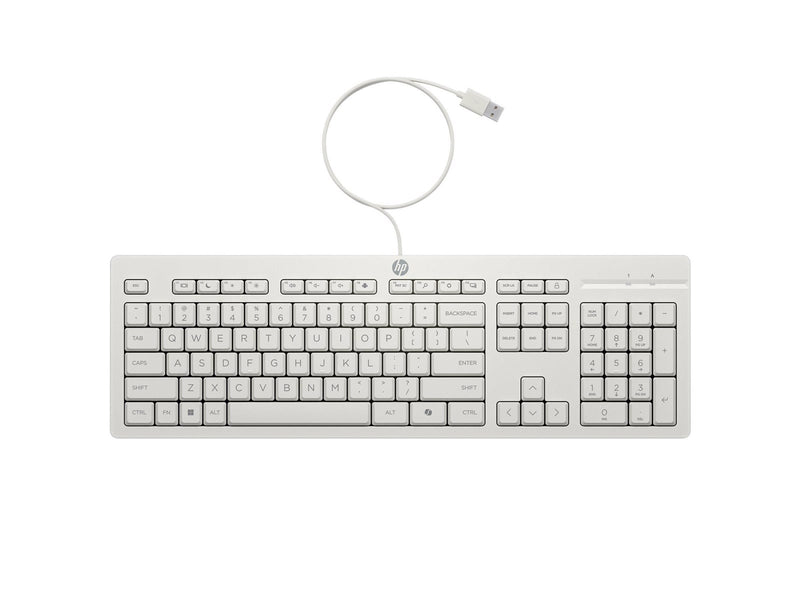 HP 225 - Tastatur & Maus Set - Full-Size - Deutsch - Weiss