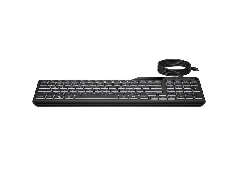 HP 400 - Tastatur - Englisch - Schwarz
