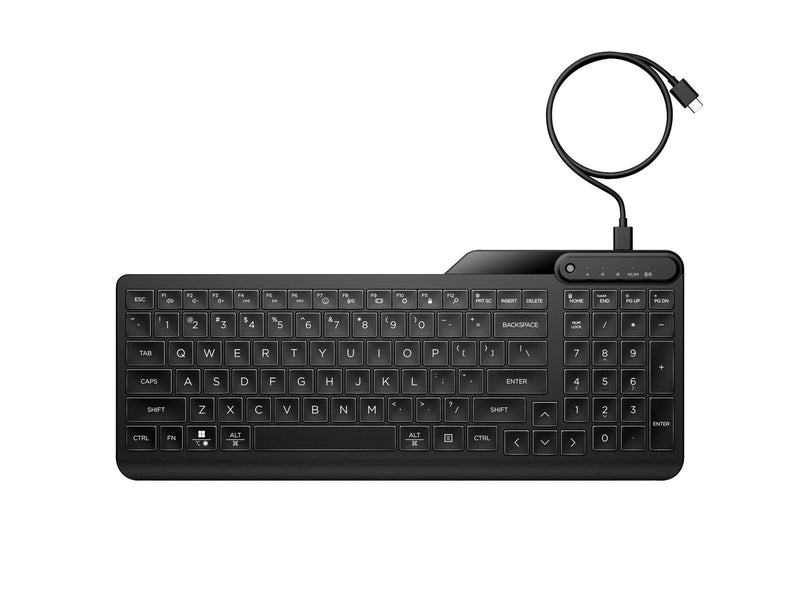 HP 400 - Tastatur - Englisch - Schwarz