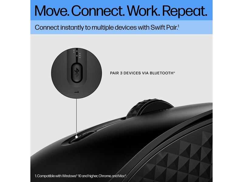 HP 425 Programmable Bluetooth Mouse (7M1D5AA) - Maus (Schwarz)