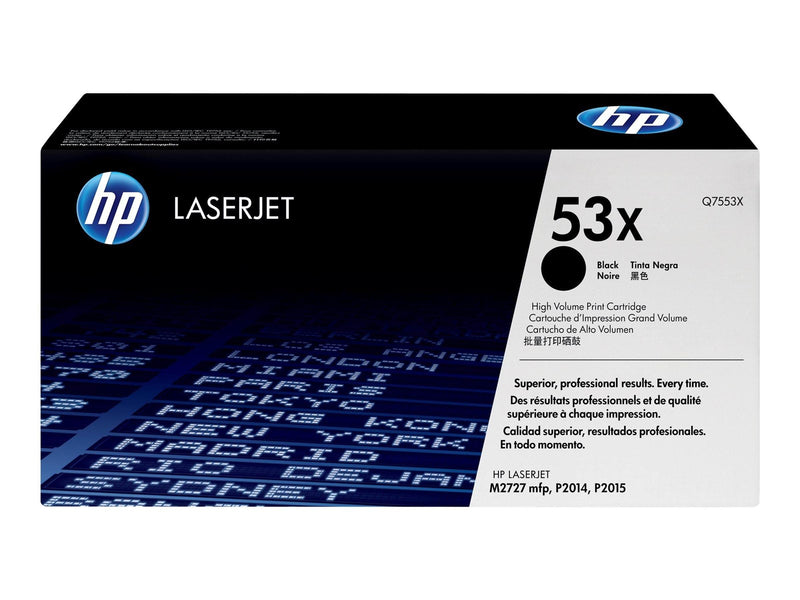 HP 53X / Q7553X High Capacity Black Toner - Tonerpatrone Schwarz