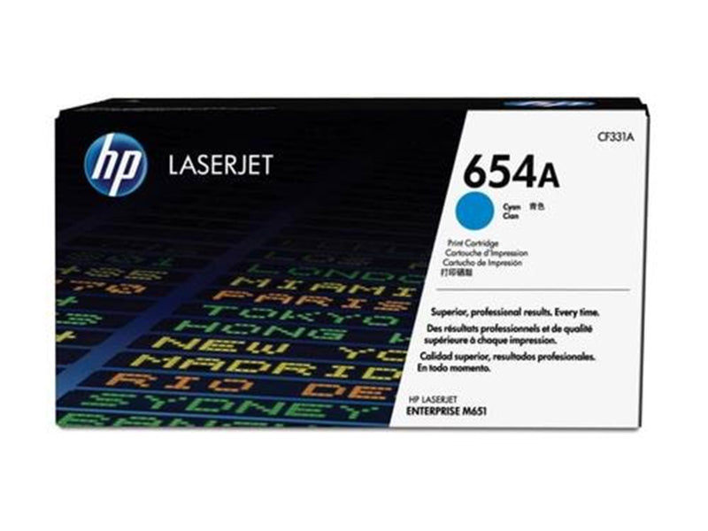 HP 654A / CF331A - Cyan Toner
