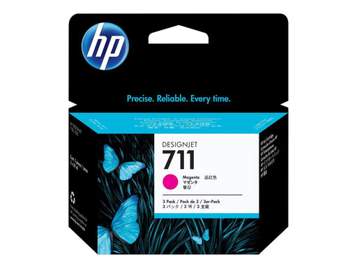 HP 711 / CZ135A 3-Pack Magenta Ink