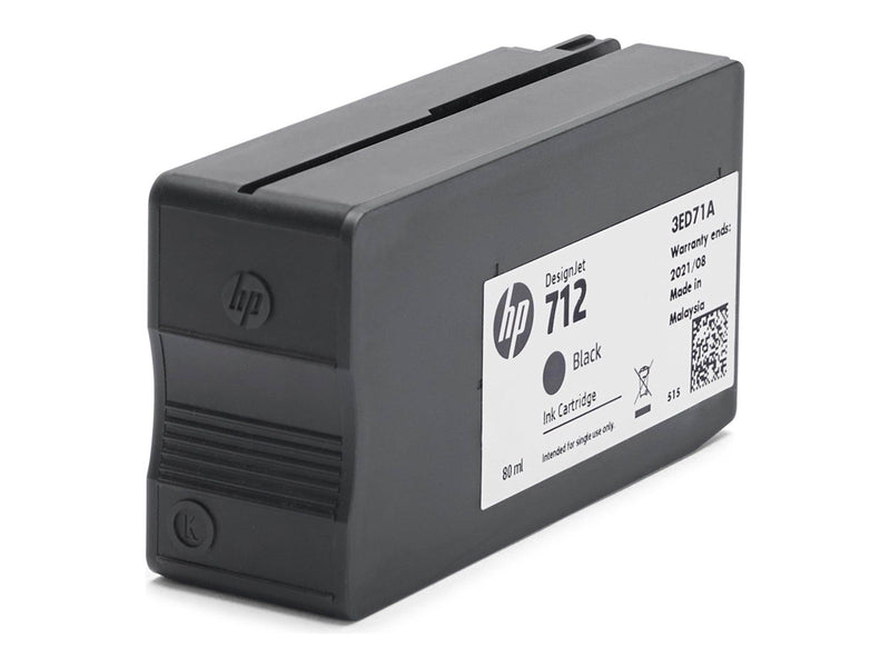 HP 712 / 3ED71A Black Ink 80ml