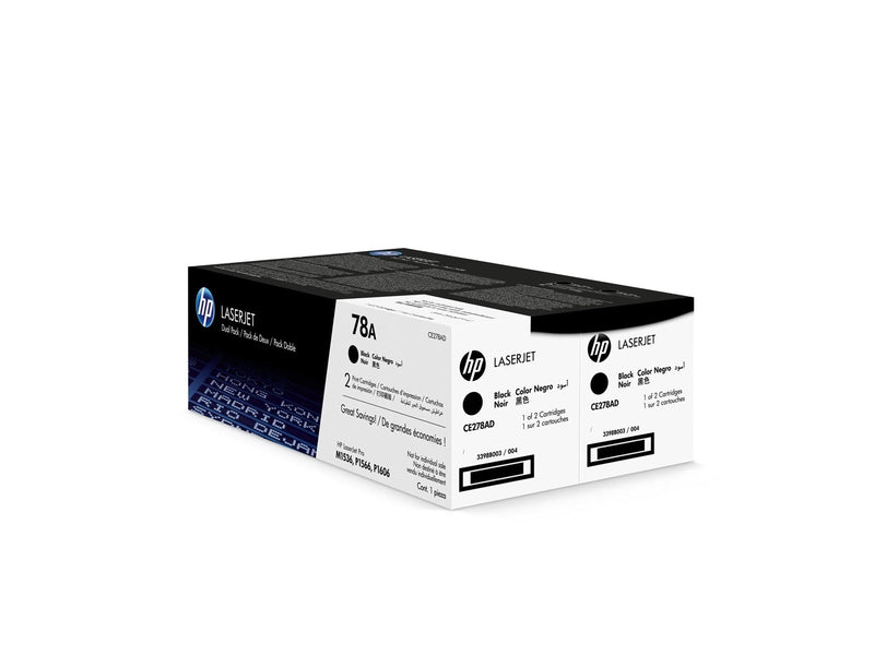 HP 78AD / CE278AD 2-Pack Black Toner