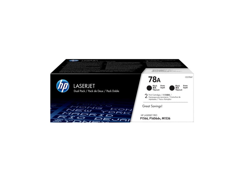 HP 78AD / CE278AD 2-Pack Black Toner