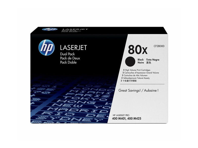 HP 80XD / CF280XD Black Laser Toner HC