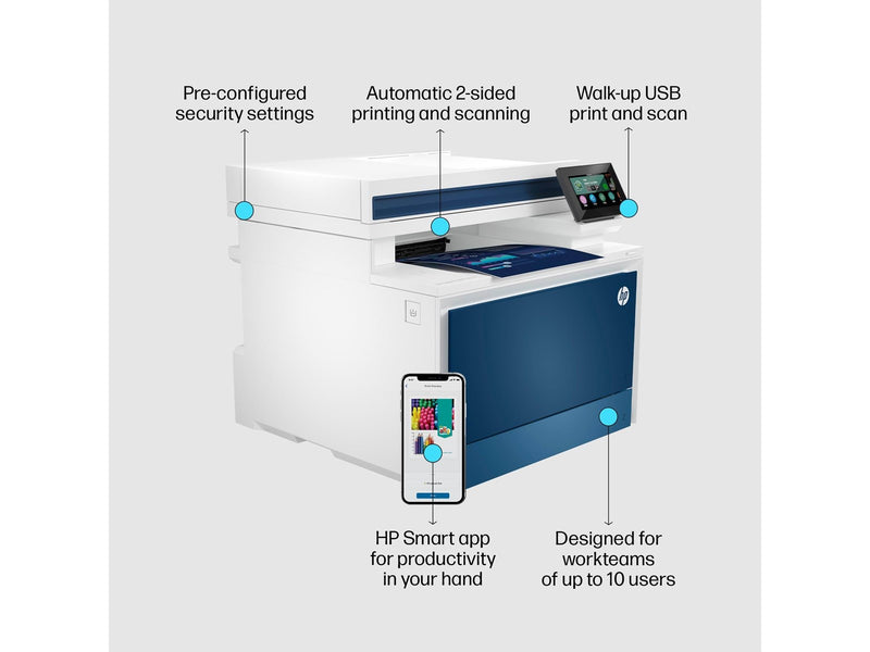 HP Color LaserJet Pro MFP 4302fdw - Color Laser - 33 ppm - 600 x 600 dpi Multifunktion - Farbe - Laser