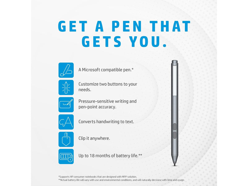 HP MPP 1.51 Pen - Digital pen (Schwarz)