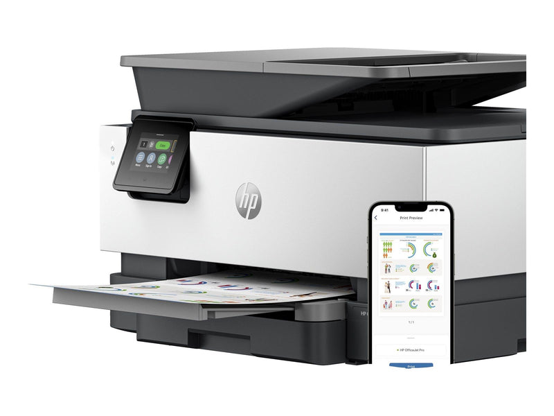 HP Officejet Pro 9120b - All-in-one | Inkjet | Wi-Fi(n) | 250 sheets Multifunktion - Farbe - Tinte