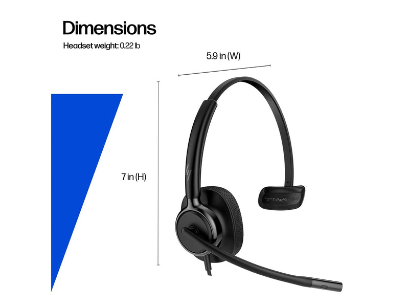HP Poly Mission 415 Monaural USB Wired Headset (Bulk) (C01B2A6)