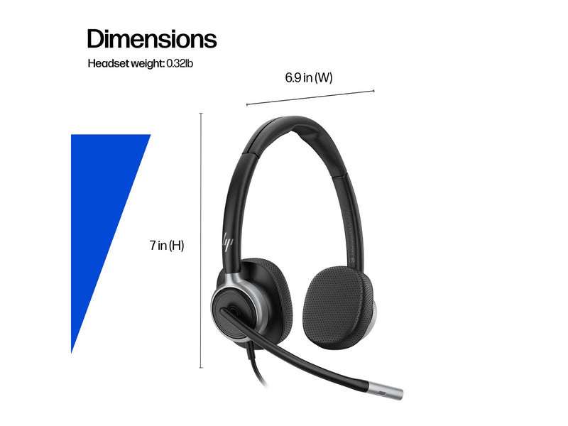HP Poly Mission 625 Stereo USB Wired Headset