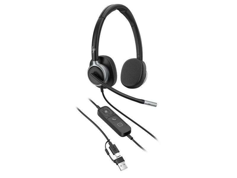 HP Poly Mission 625 Stereo USB Wired Headset
