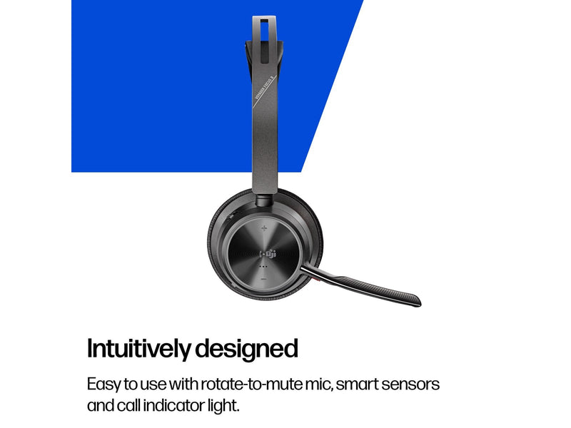 HP Poly Voyager Focus 2 USB-C-C Headset +USB-C/A Adapter +Charging Stand