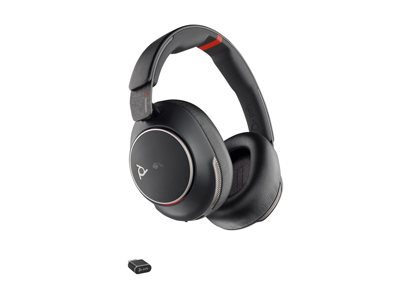 HP Poly Voyager Surround 85 UC Microsoft Teams Certified USB-C Headset +USB-C/A Adapter +Charging Stand