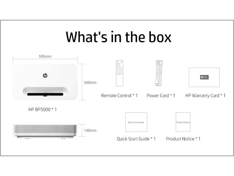 HP Projektoren BP5000 - 3840 x 2160 - 2500 ANSI lumens