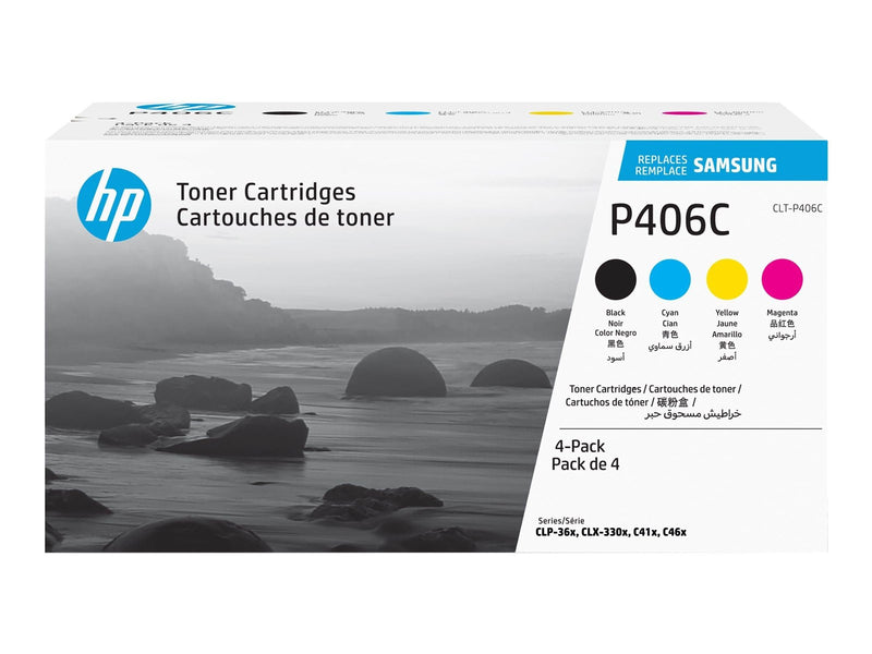 HP Samsung SU375A / CLT-P406C Toner 4-pack (Black Yellow Cyan Magenta)